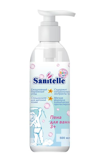 фото упаковки Sanitelle Пена для ванн