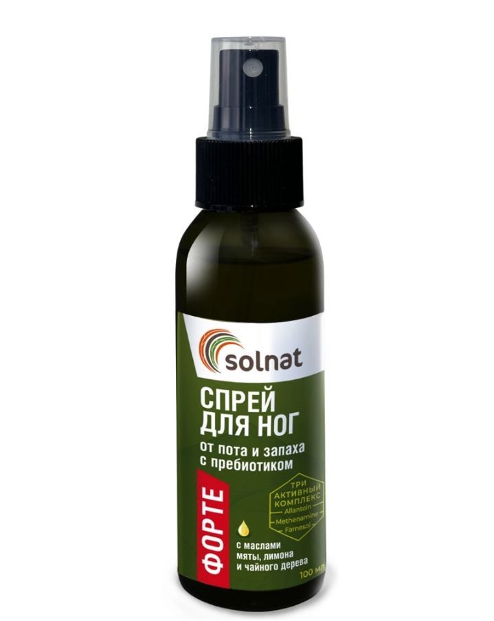 фото упаковки Solnat Спрей для ног форте от пота и запаха