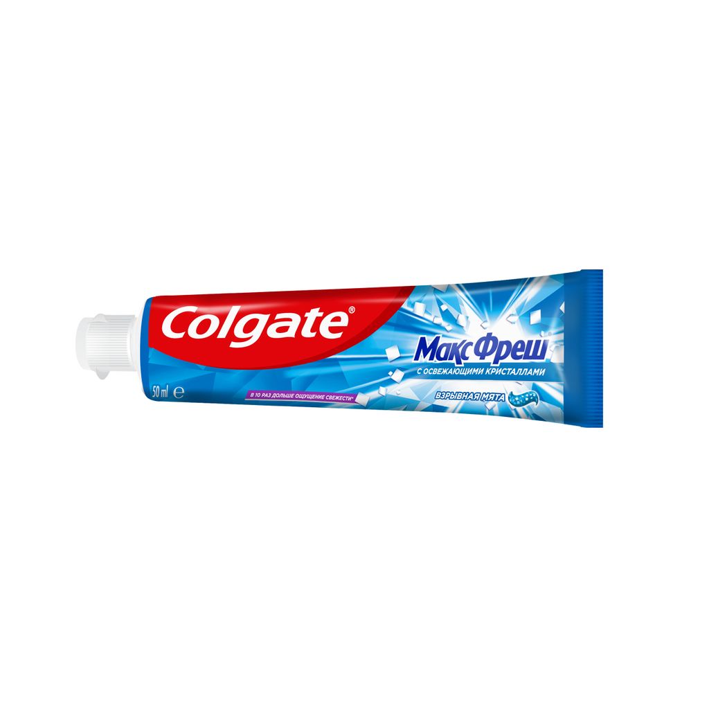 Colgate Макс Фреш Взрывная мята зубная паста, паста зубная, 50 мл, 1 шт.