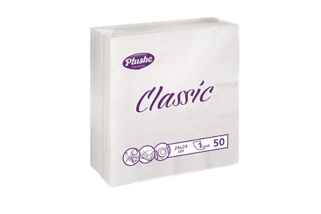фото упаковки Plushe classic Салфетки бумажные