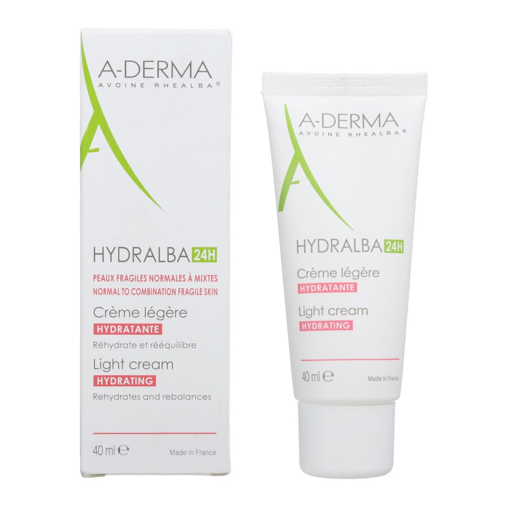 фото упаковки A-Derma Hydralba 24H Крем для лица увлажняющий легкий