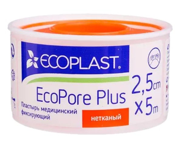 фото упаковки Ecoplast Пластырь фиксирующий EcoPore Plus