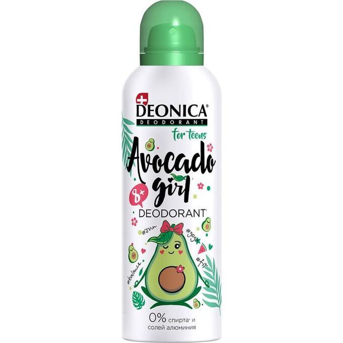 фото упаковки Deonica for teens дезодорант-спрей Avocado Girl