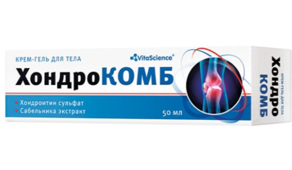 фото упаковки Vitascience ХондроКОМБ Крем-гель для тела