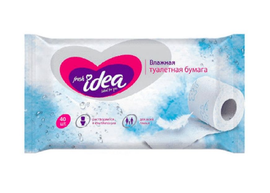 фото упаковки Fresh idea Влажная туалетная бумага