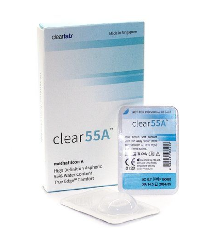 ClearLab Clear 55A Линзы контактные, BC=8.7 d=14.5, D(-10.0), 6 шт.