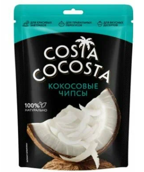 Вкусы мира Costa cocosta чипсы кокосовые, 40 г, 1 шт.