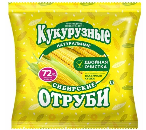 Сибирские отруби кукурузные натуральные, 180 г, 1 шт.