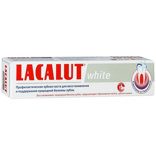 Lacalut White Зубная паста, паста зубная, 75 мл, 1 шт.
