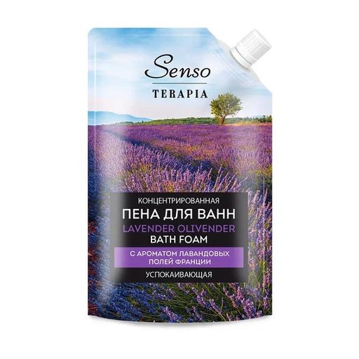 Senso Terapia Пена для ванн концентрированная успокаивающая Lavender olivender, пена для ванн, 500 мл, 1 шт.