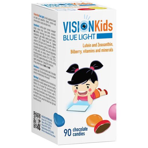Vision Kids Blue Light, конфеты шоколадные, для детей с 3 лет, 90 шт.