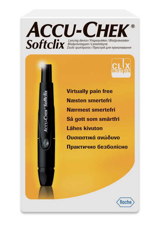Accu-Chek Softclix Устройство для прокалывания пальца, в наборе + 25 ланцетов, 1 шт.