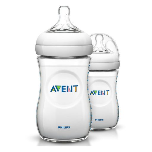 Бутылочка Philips AVENT Natural полипропиленовая, 260 мл, 2 шт.