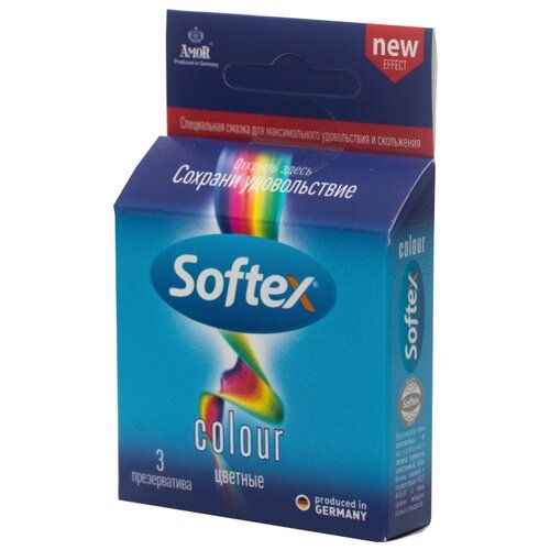Презервативы Софтекс/Softex Colour цветные, презерватив, цветные, 3 шт.
