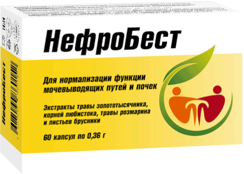 Нефробест, 0.36 г, капсулы, 60 шт.