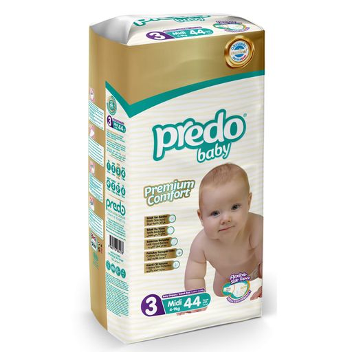 Predo Baby Подгузники для детей, р. 3, 4-9кг, 44 шт.