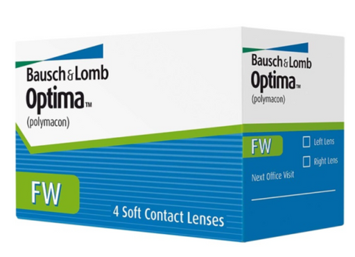 Bausch&Lomb Optima FW Контактные линзы плановой замены, BC=8,7 d=14,0, D(-1.00), стерильно, 4 шт.