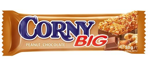 Corny Big Батончик мюсли арахис с шоколадом, 50 г, батончик, 1 шт.